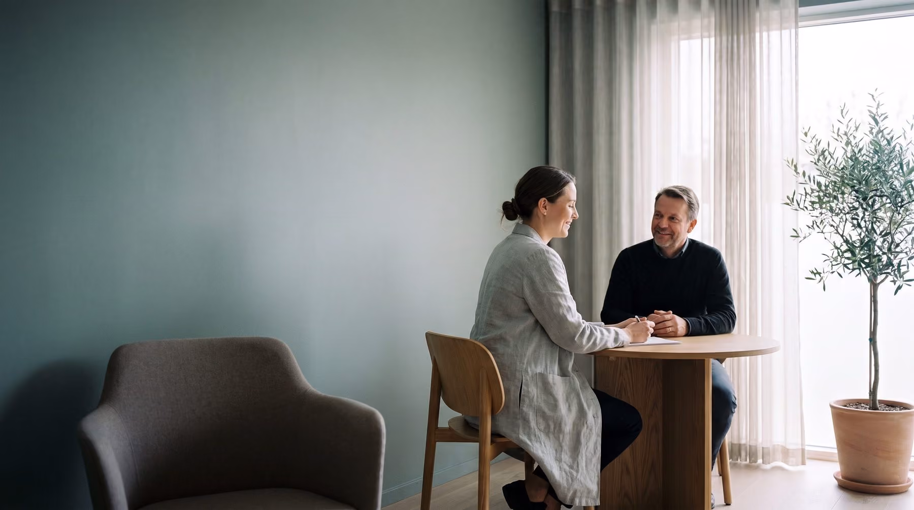 Consultation room at Oriel Clinic